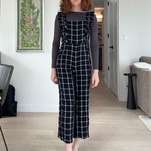 GINGHAM PATTERN JUMPSUIT